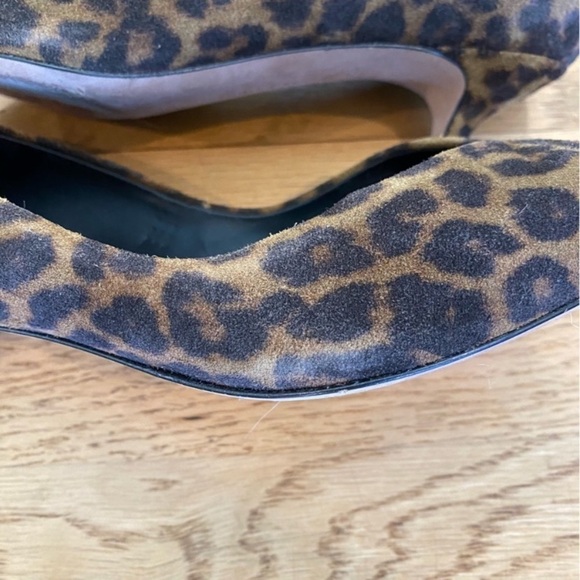 Veronica Beard Fontaine Leopard Print Low Kitten Heels Size 6.5 - Picture 10 of 10